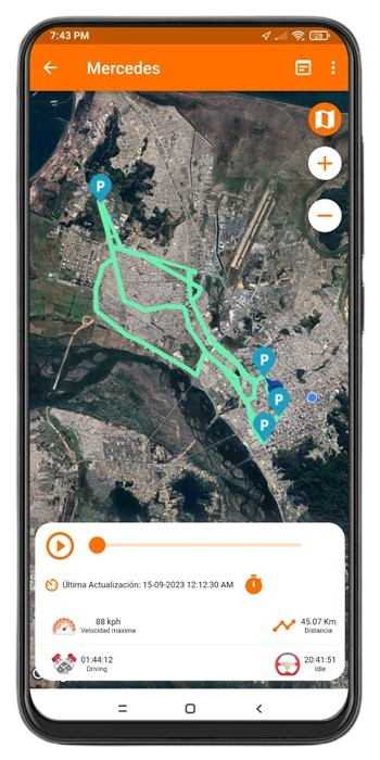 Historial de Rutas BioGPS